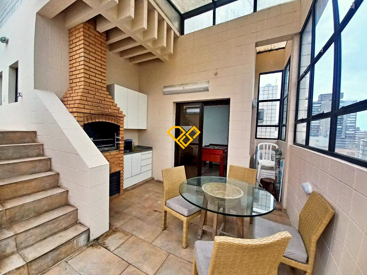 Cobertura à venda no Gonzaga: Área gourmet com churrasqueira