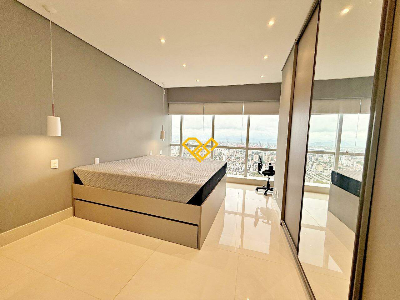 Apartamento para aluguel no Aparecida: Dormitório - suíte