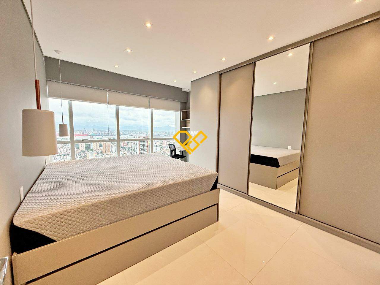 Apartamento para aluguel no Aparecida: Dormitório - suíte