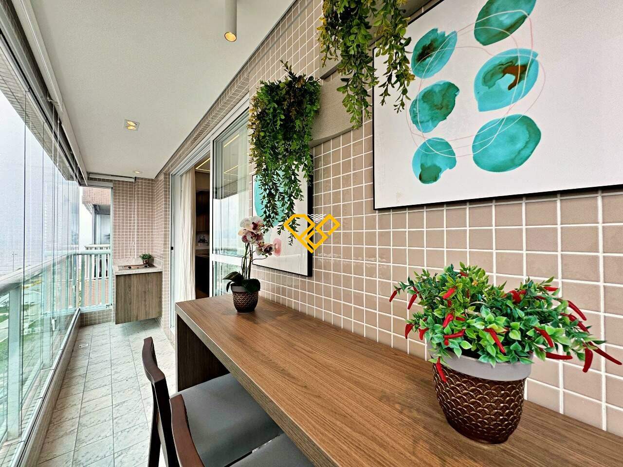 Apartamento à venda no José Menino: Varanda
