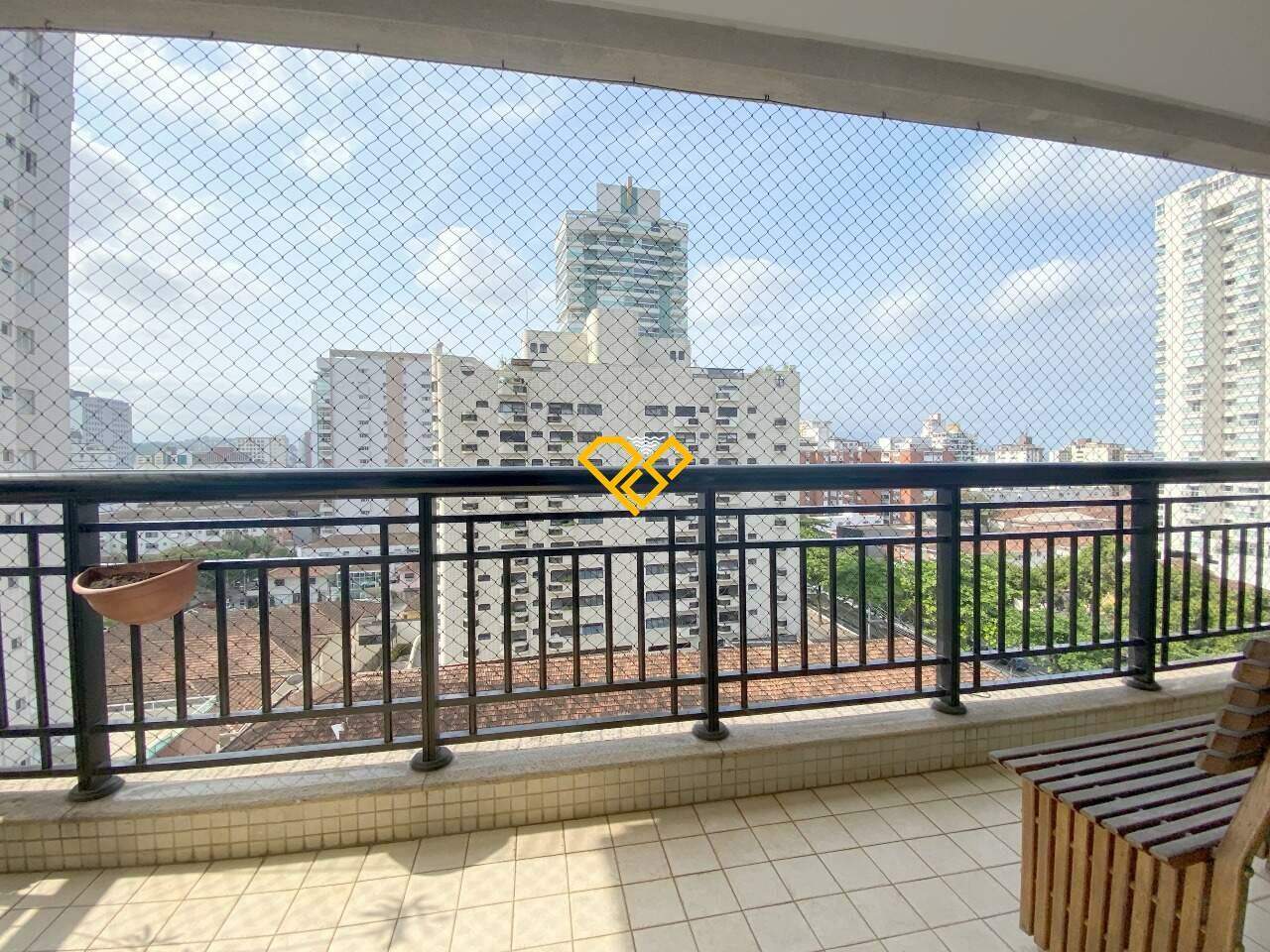 Apartamento à venda no Gonzaga: Varanda