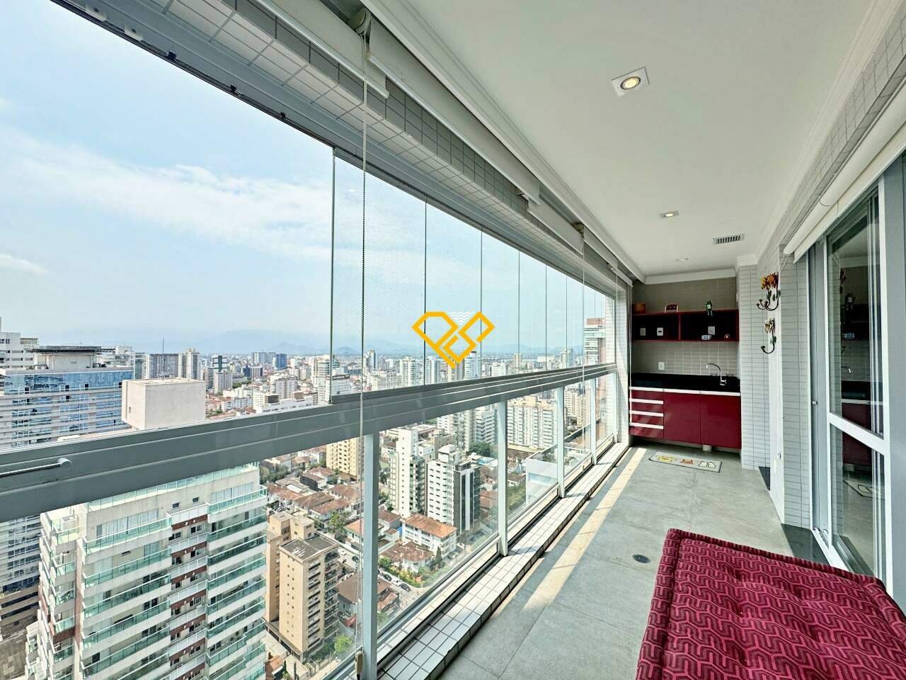 Apartamento à venda no Gonzaga: Varanda