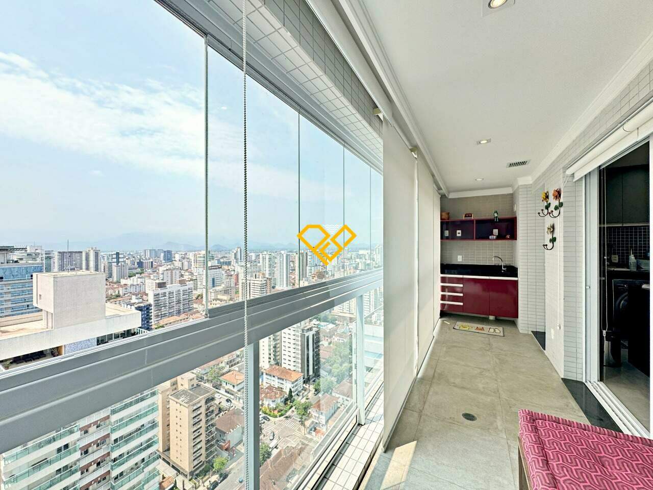 Apartamento à venda no Gonzaga: Varanda
