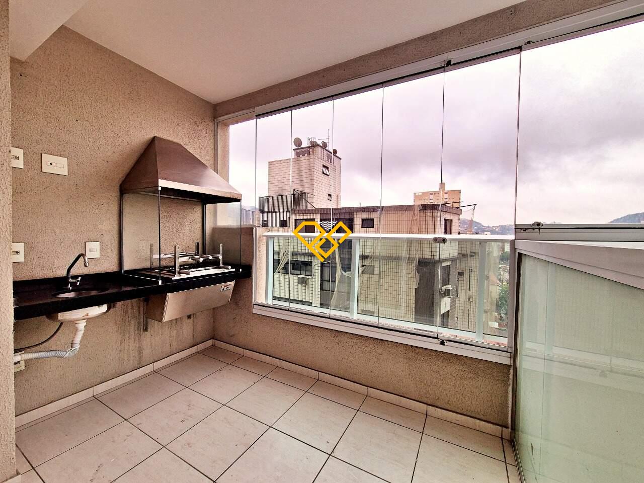 Apartamento à venda no Campo Grande: Varanda com churrasqueira