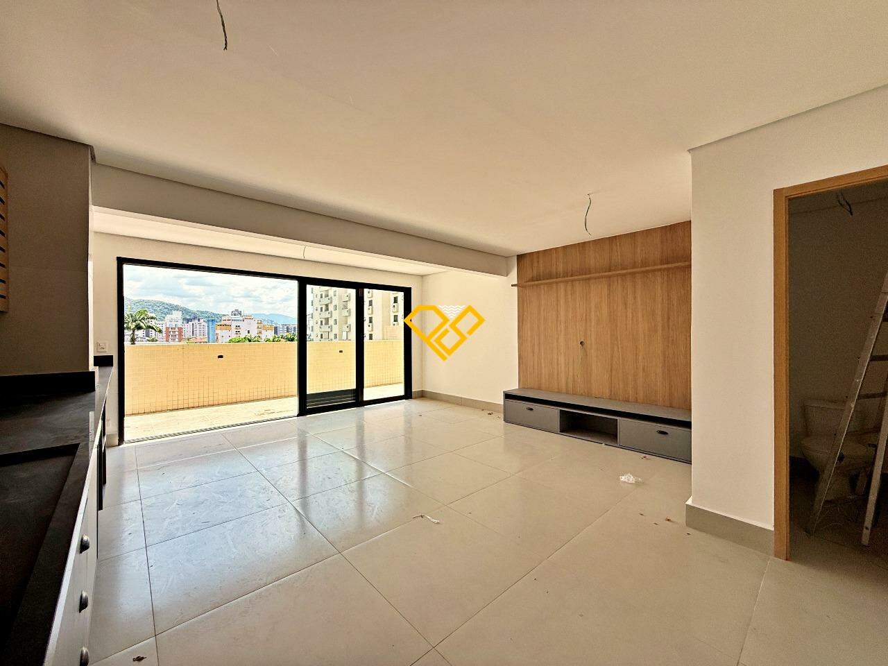 Garden à venda no José Menino: Sala e cozinha integradas