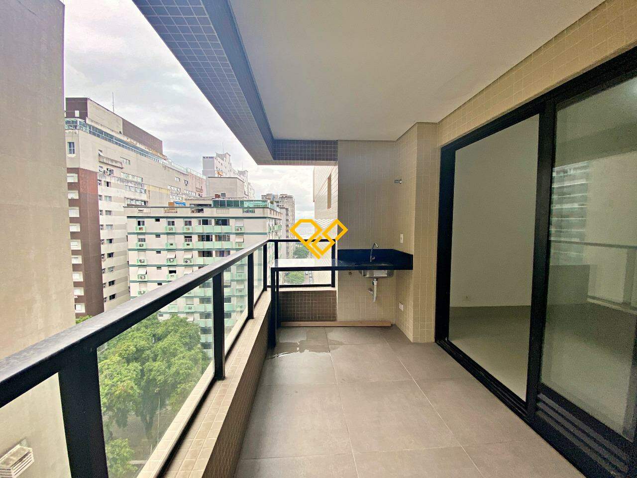 Apartamento à venda no José Menino: Varanda