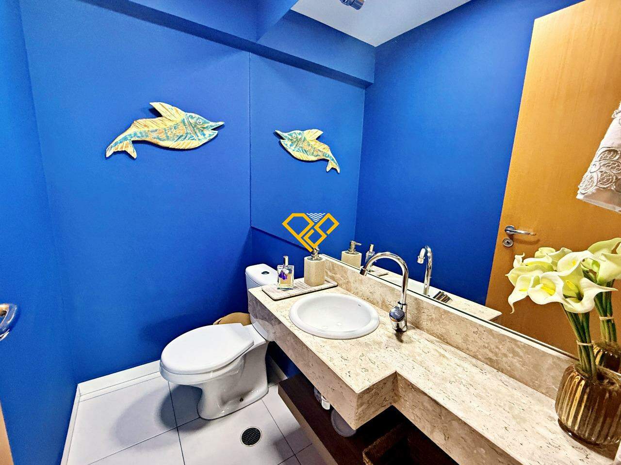 Apartamento à venda no Gonzaga: Lavabo