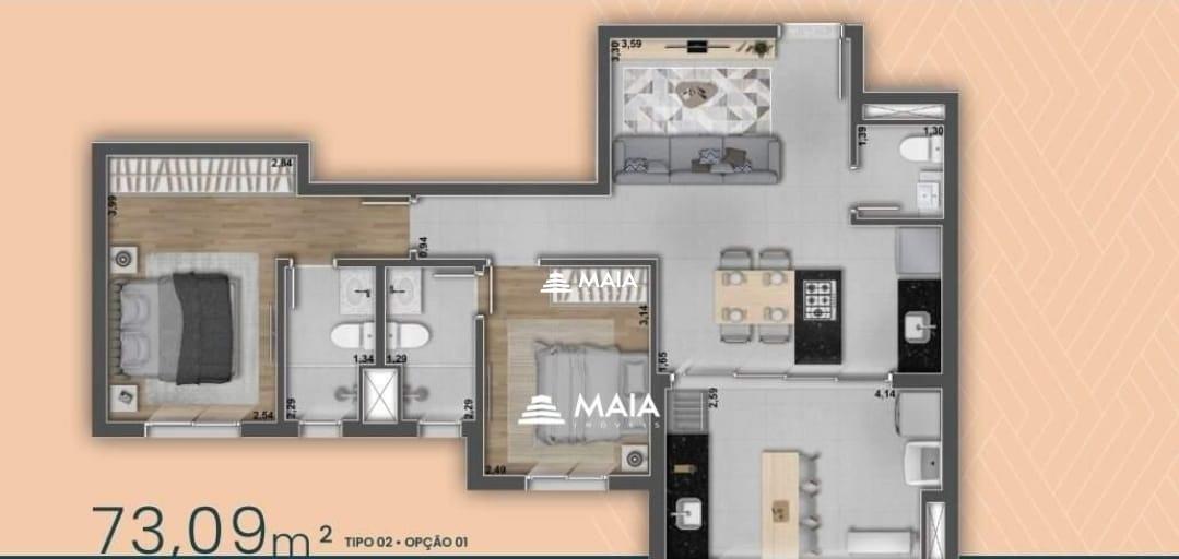 Apartamento à venda no Jardim Induberaba: 