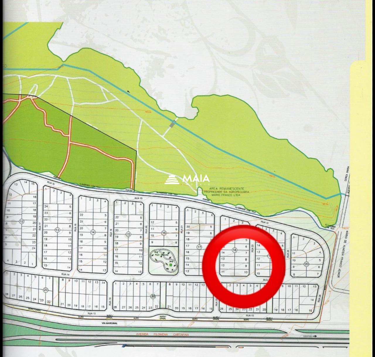 Terreno em Condomínio à venda no Damha I - Res. Uberaba: 