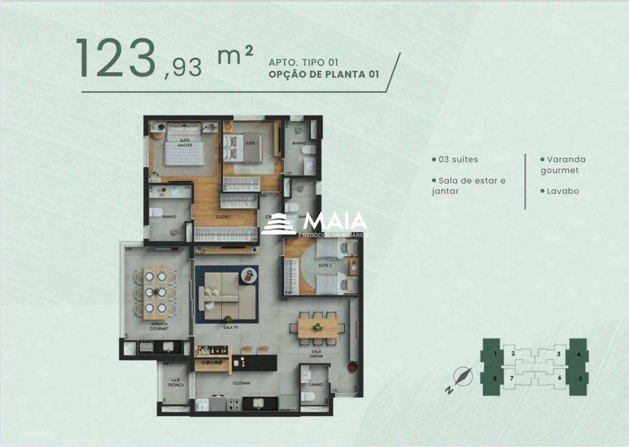 Apartamento à venda no Santa Maria: 