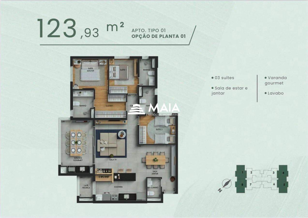 Apartamento à venda no Santa Maria: 