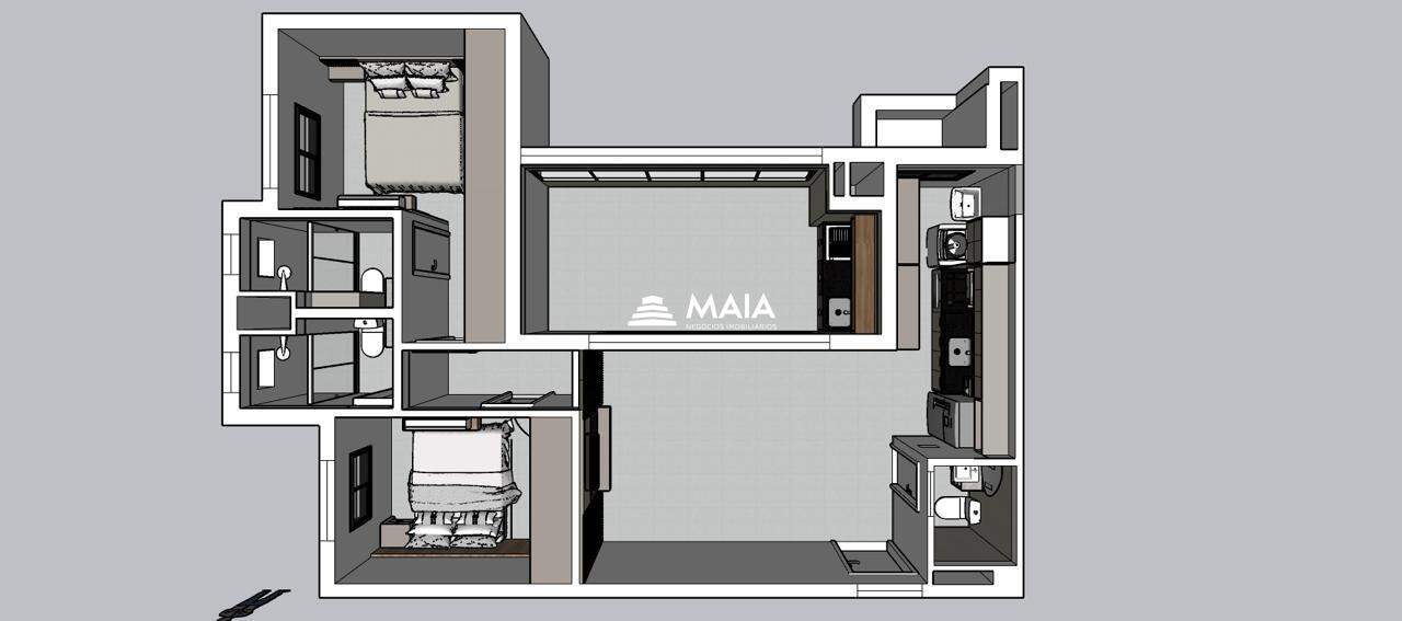 Apartamento para aluguel no Santa Maria: 