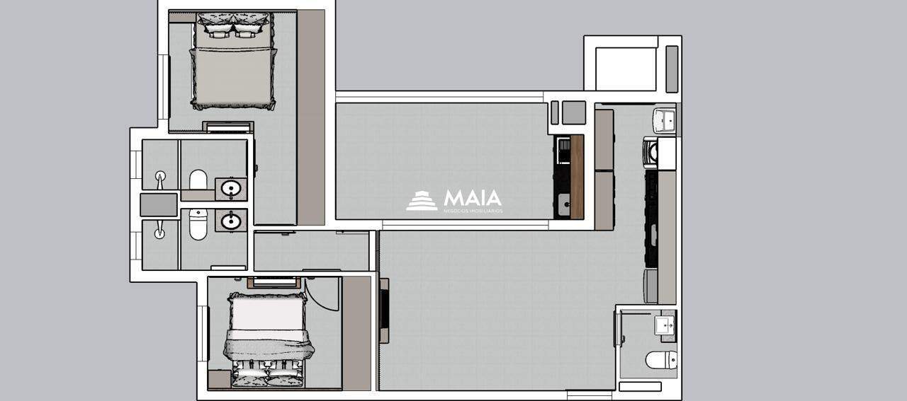 Apartamento para aluguel no Santa Maria: 