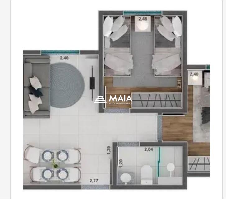 Apartamento à venda no Amoroso Costa: 