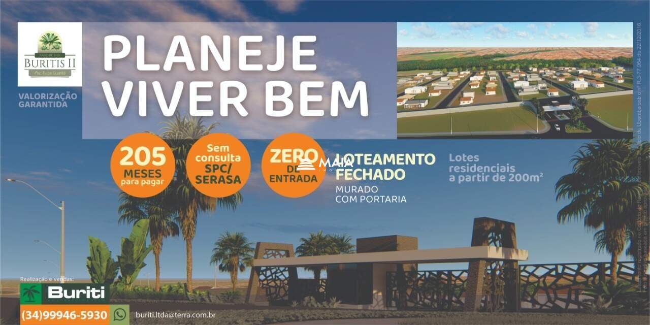 Terreno/Área à venda no Parque dos Buritis II: 