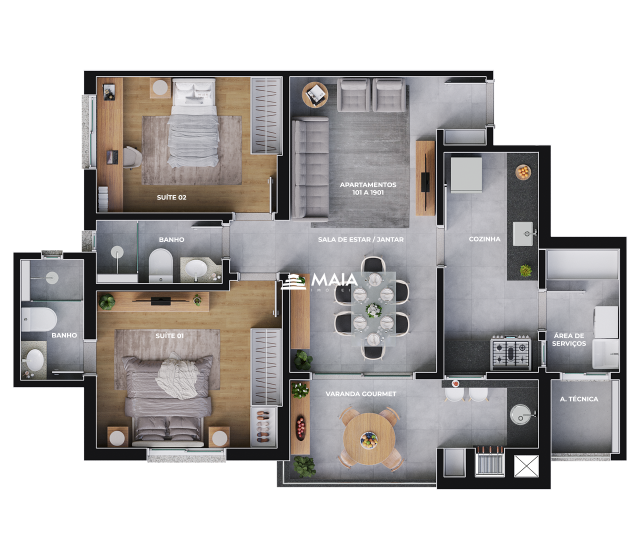 Apartamento à venda no Mercês: 