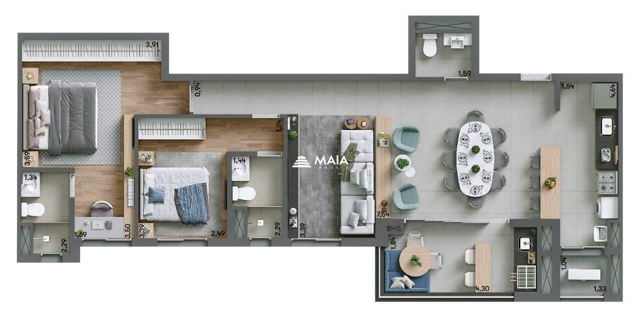 Apartamento à venda no Jardim do Lago: 