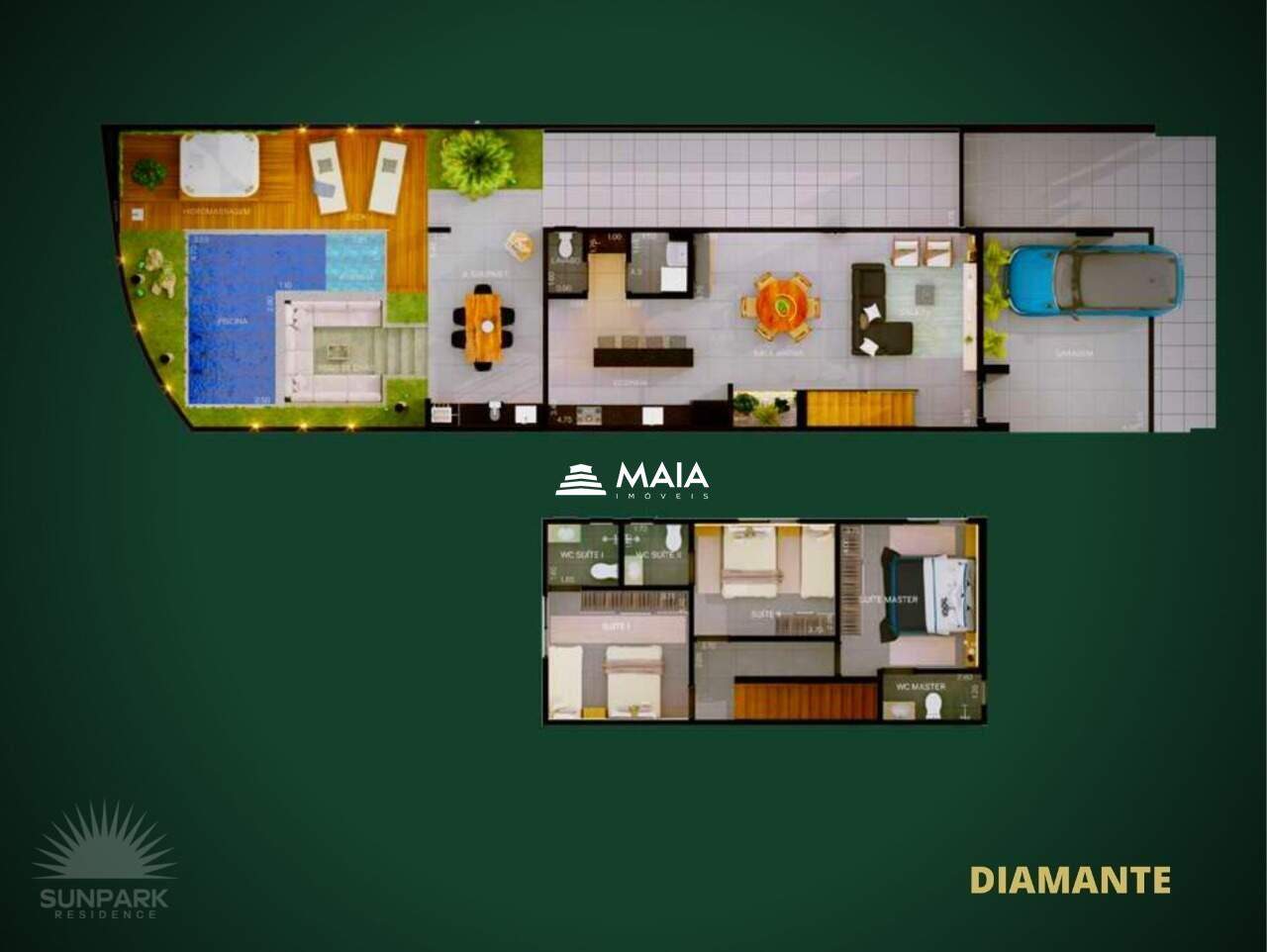 Casa de Condomínio à venda no SUNPARK RESIDENCE: 