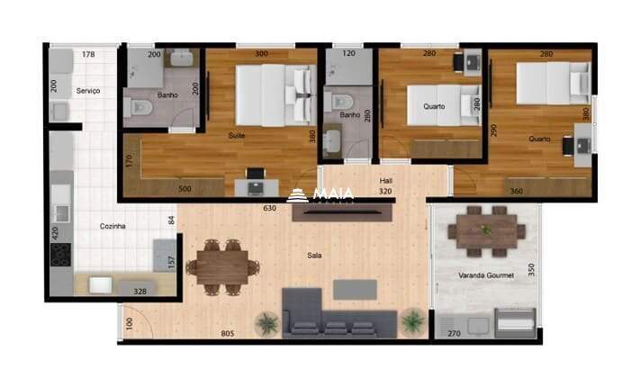 Apartamento à venda no Mercês: 