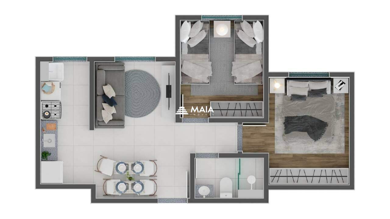Apartamento à venda no Amoroso Costa: 