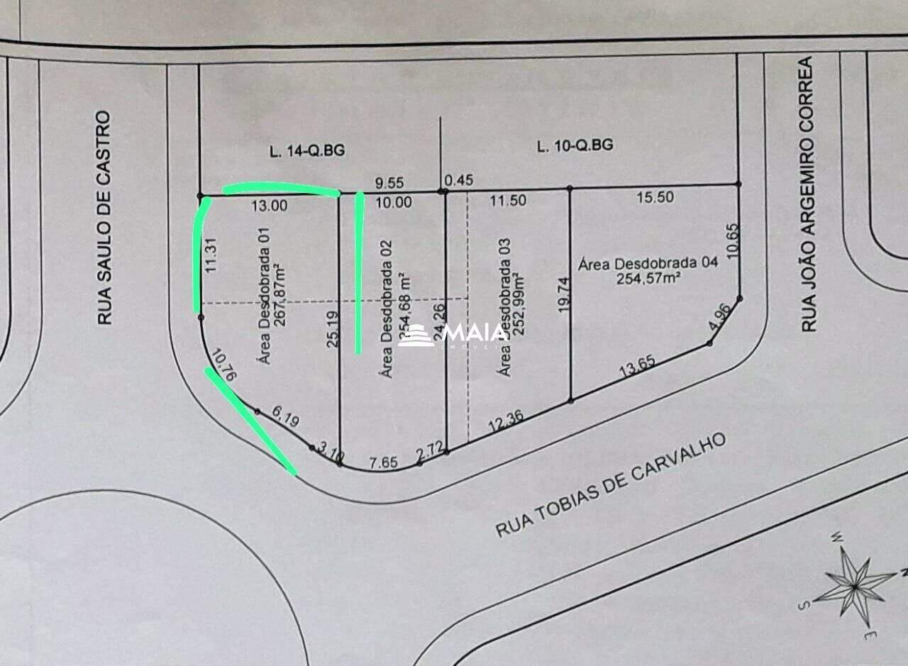 Terreno/Área à venda no Jardim Maracanã: 