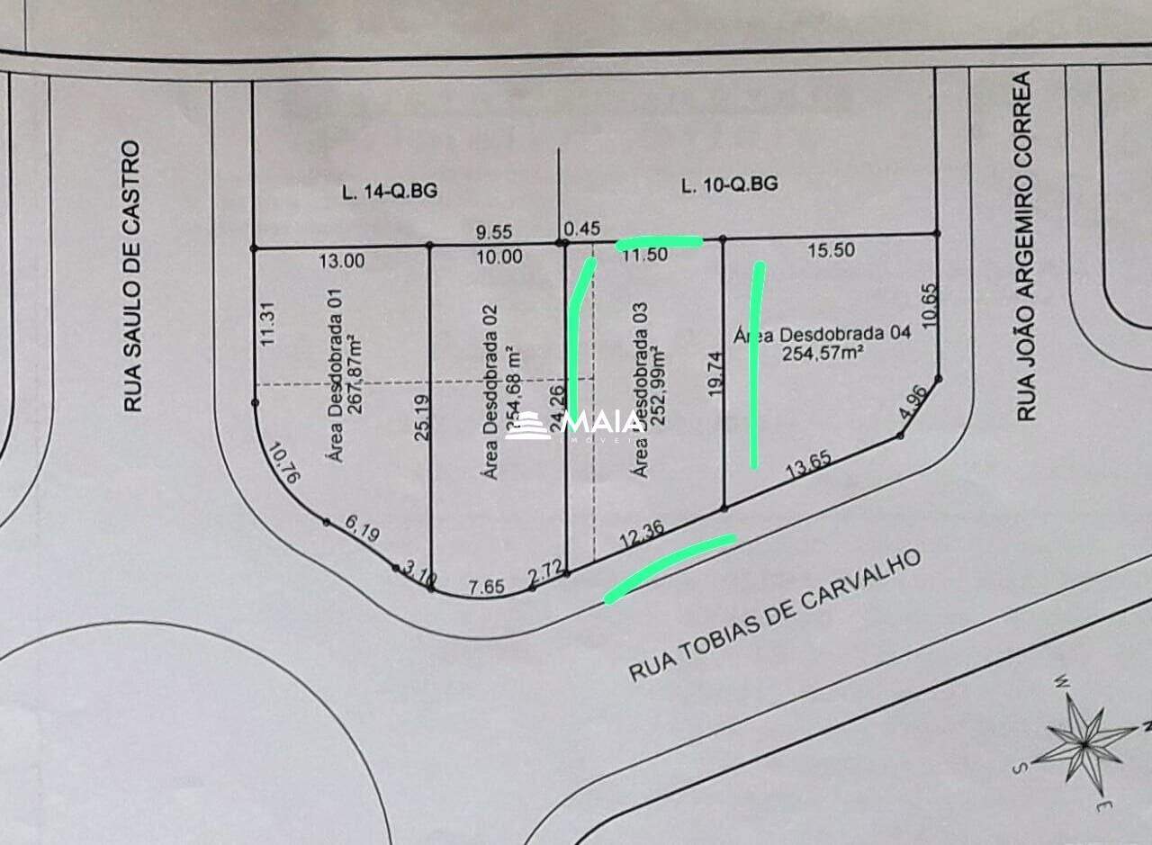 Terreno/Área à venda no Jardim Maracanã: 