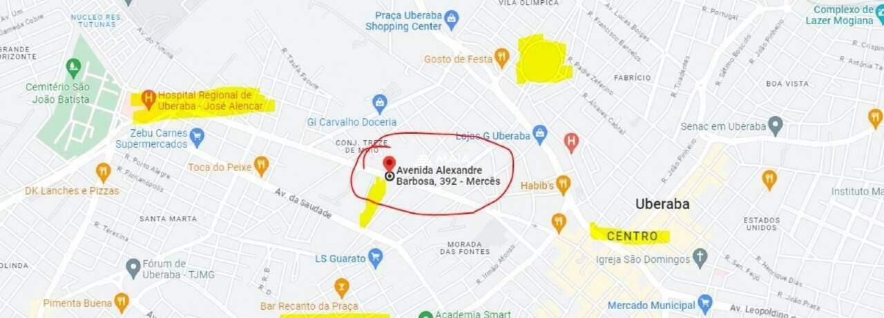 Terreno/Área para aluguel no Mercês: 