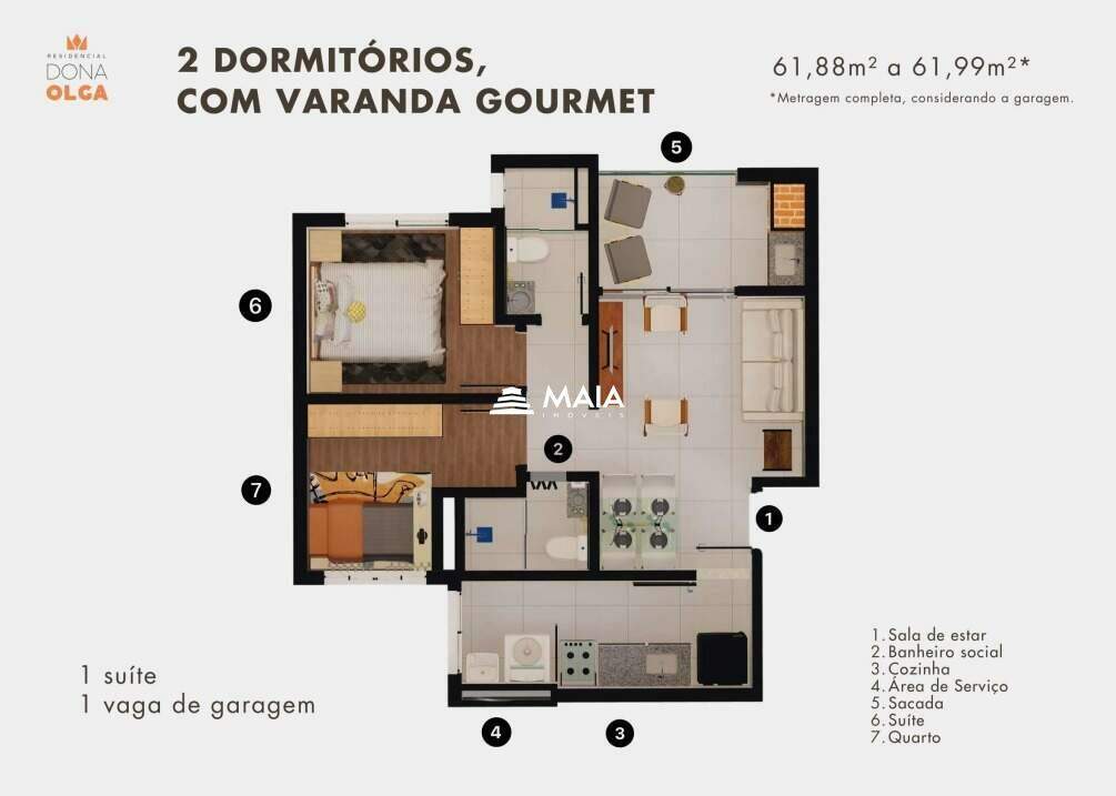 Apartamento à venda no Santa Maria: 
