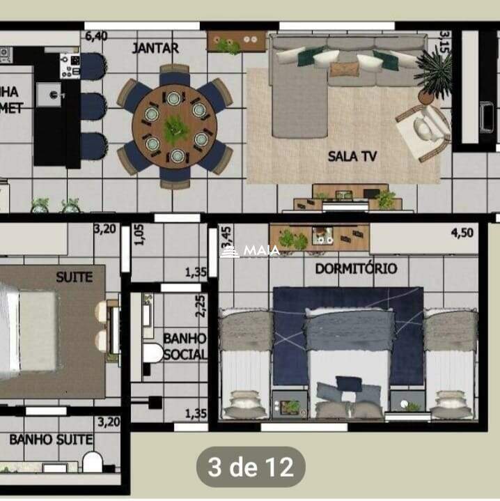 Apartamento à venda no Jardim Alzira: 