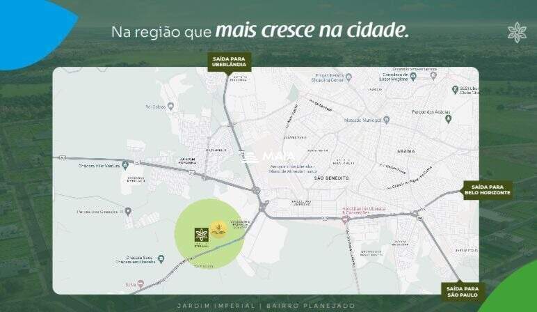 Terreno/Área à venda no Jardim Imperador: 