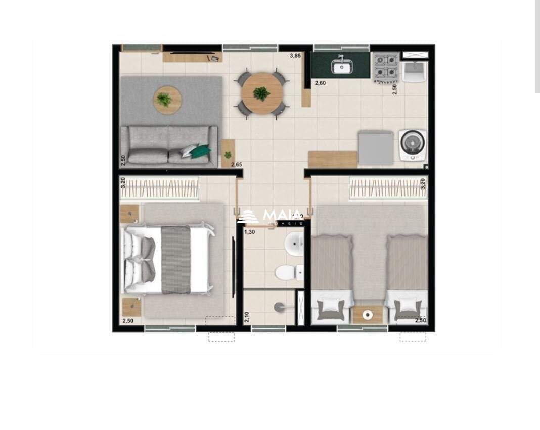 Apartamento para aluguel no Jardim do Lago: 