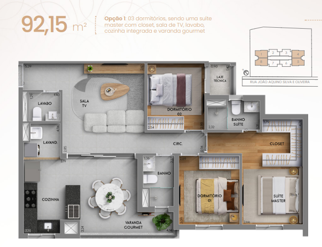 Apartamento à venda no Santa Maria: 