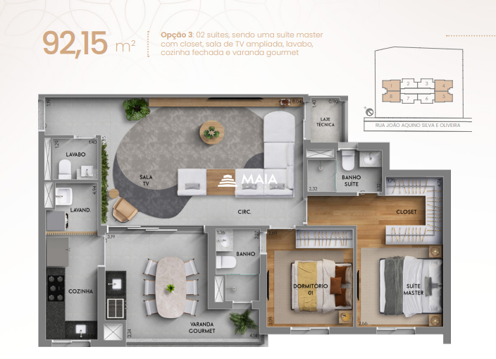 Apartamento à venda no Santa Maria: 