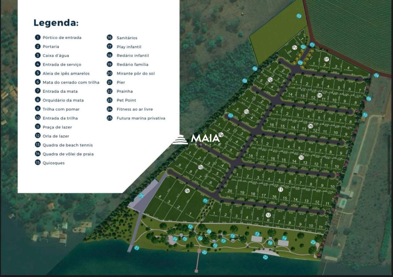 Terreno em Condomínio à venda no La Lagoa Residencial Náutico : 