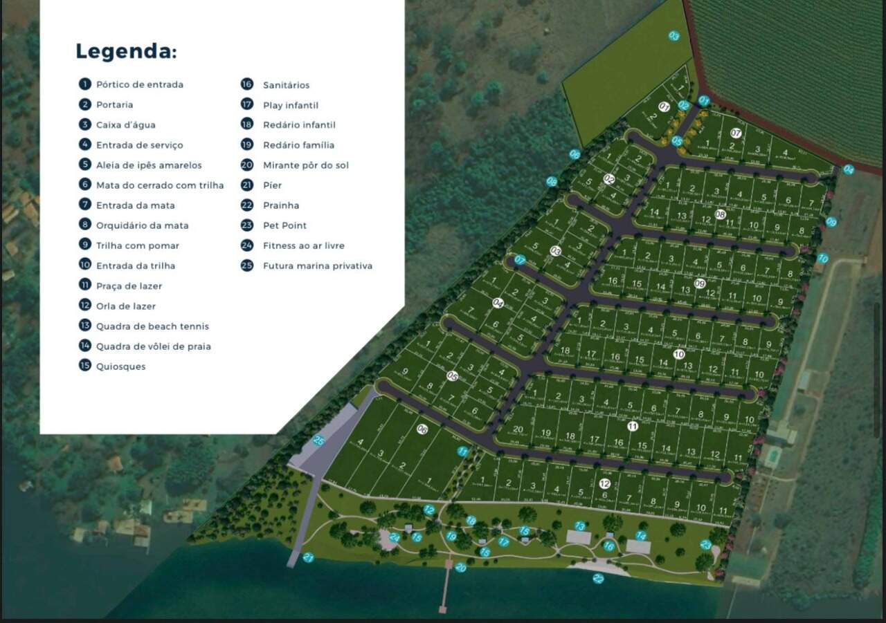 Terreno em Condomínio à venda no La Lagoa Residencial Náutico : 