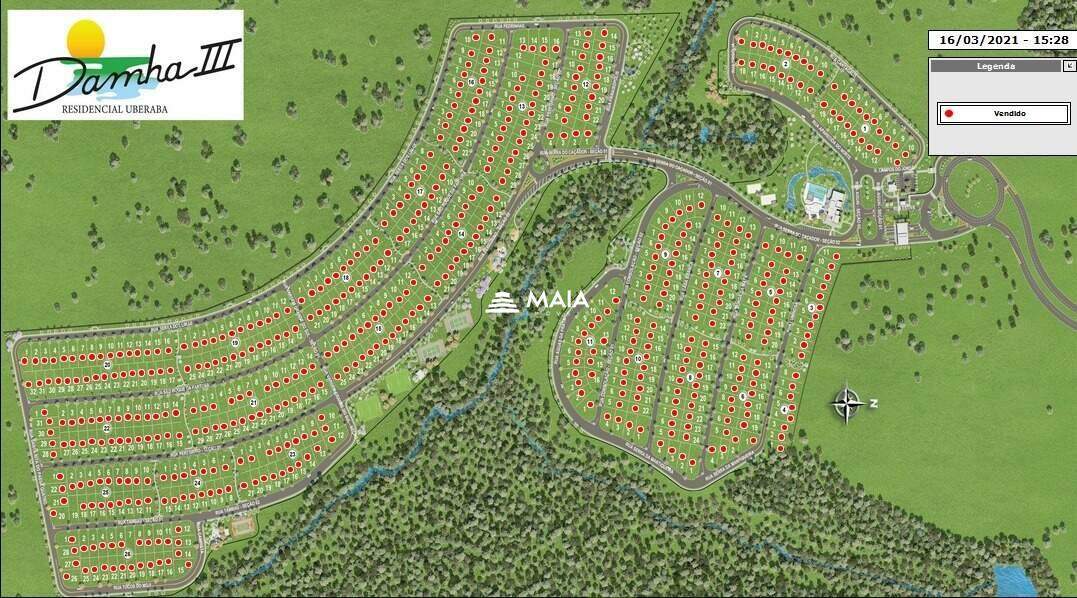 Terreno em Condomínio à venda no Damha III - Res. Uberaba: 