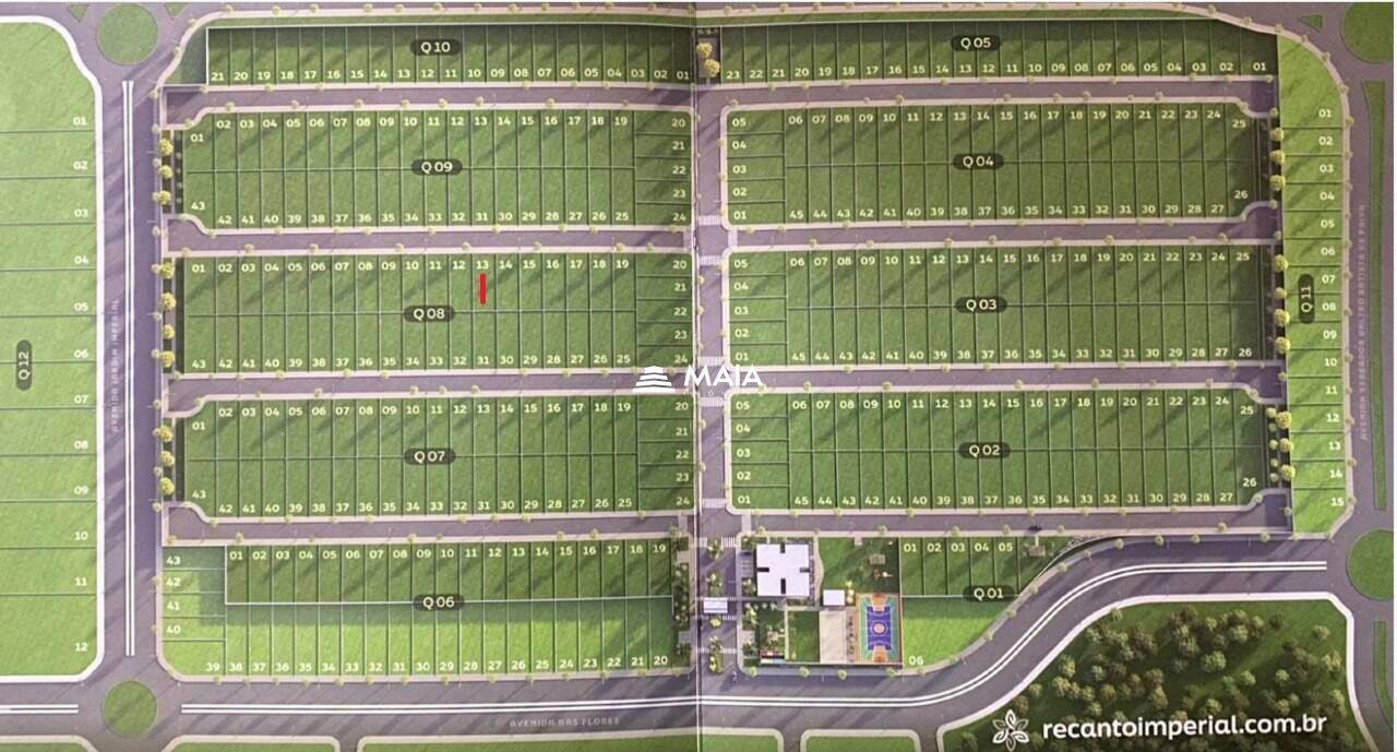 Terreno em Condomínio à venda no Condomínio Recanto Imperial: 