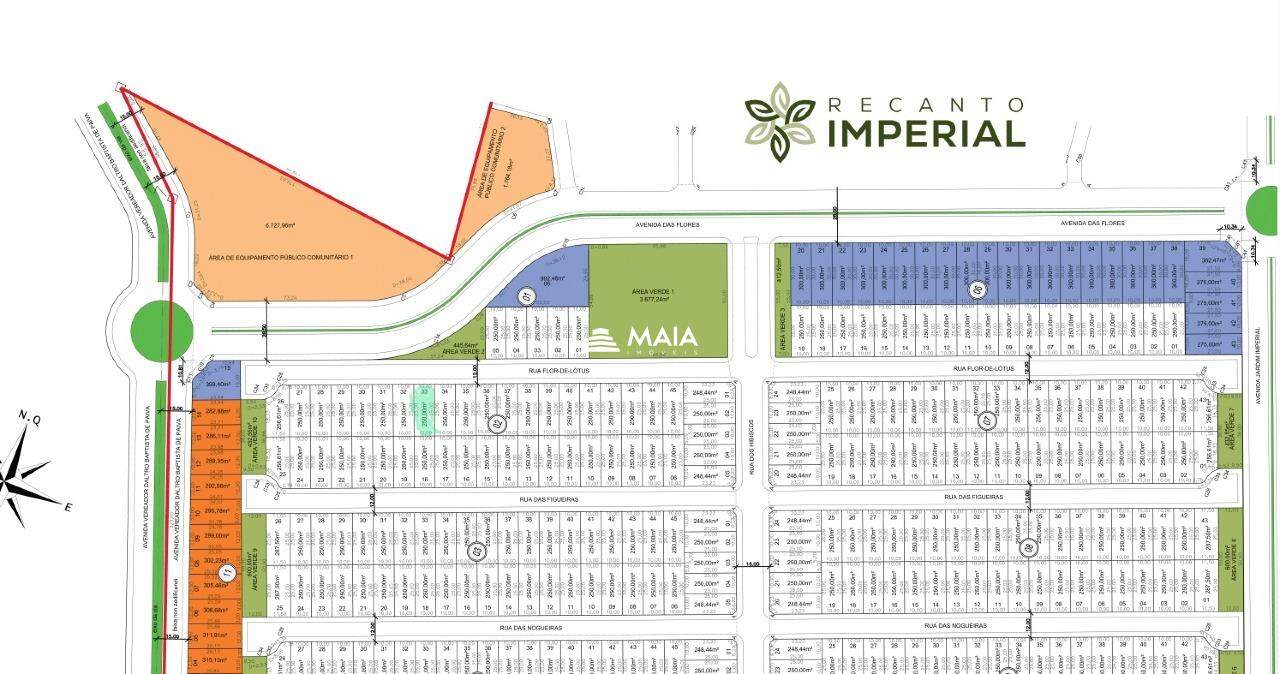 Terreno à venda no Condomínio Recanto Imperial 