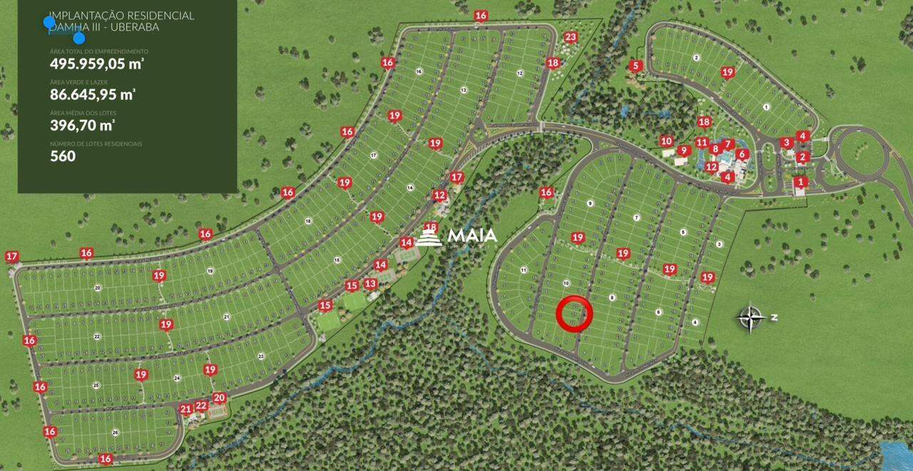 Terreno em Condomínio à venda no Damha III - Res. Uberaba: 