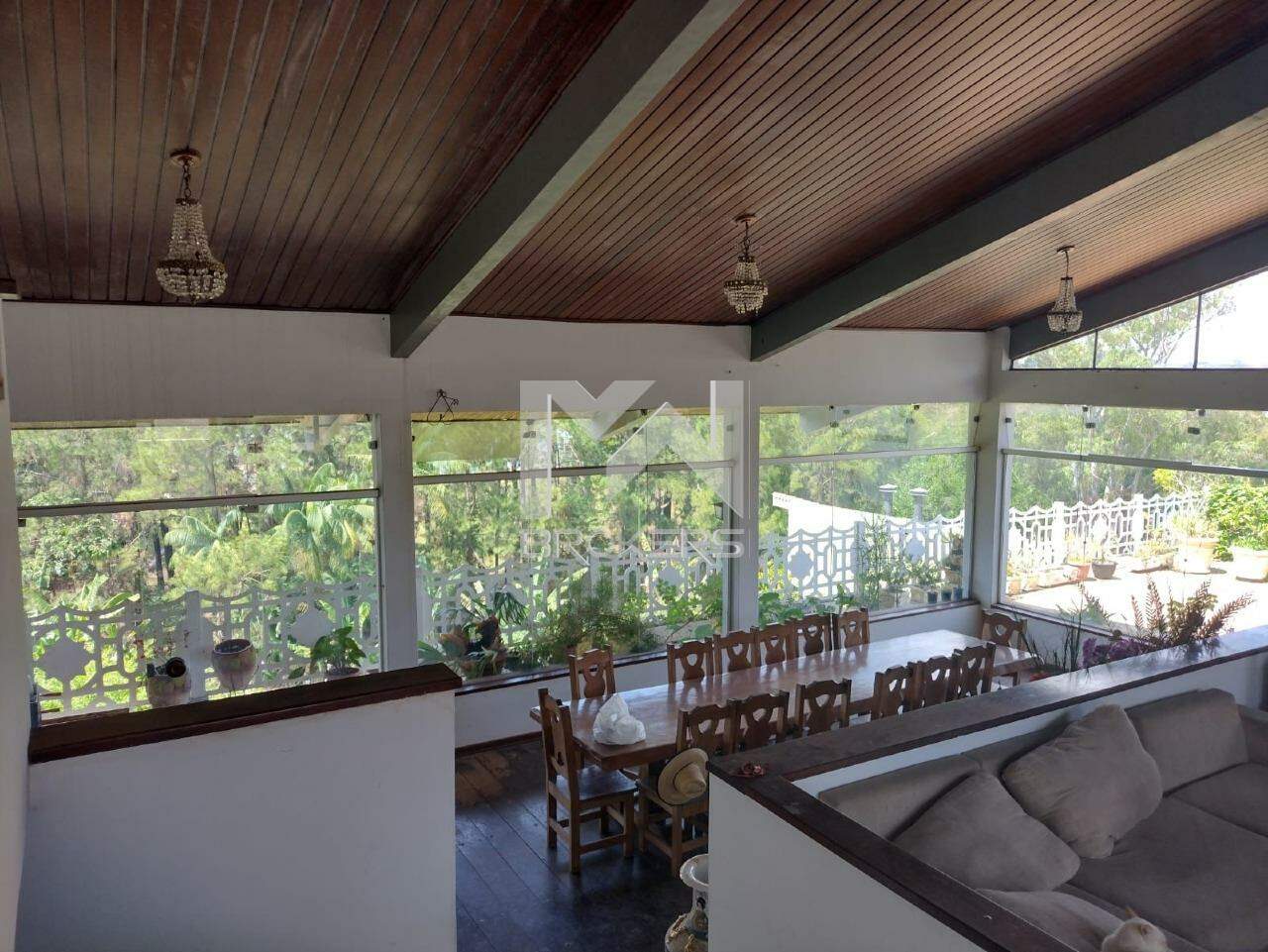 Casa em Condomínio à venda no Condomínio Marambaia: sala de jantar com vista