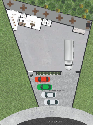Galpão à venda no Chácaras Alpina: planta