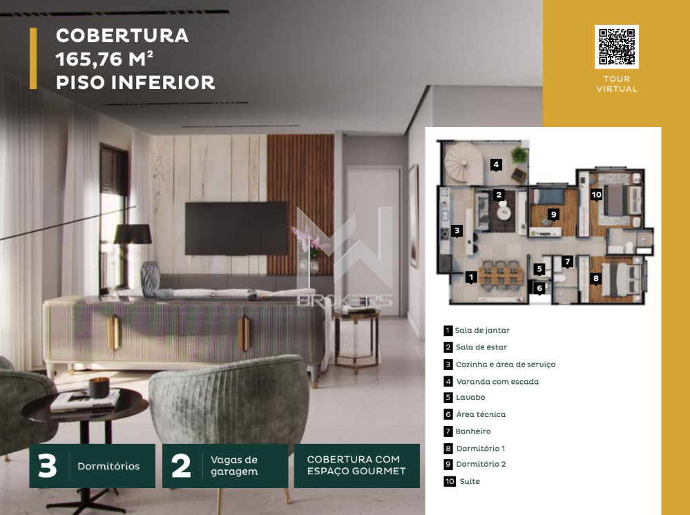 Apartamento à venda no Parque da Hípica: cobertura