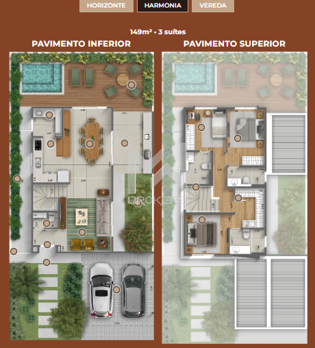 Casa em Condomínio à venda no Alphaville: planta harmonia