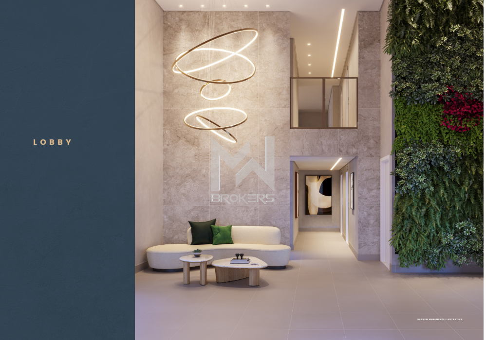 Apartamento à venda no Cambuí: lobby