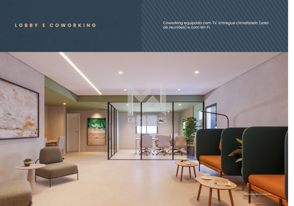 Apartamento à venda no Cambuí: coworking