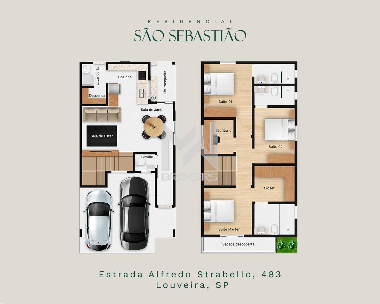 Casa em Condomínio à venda no Vila Omizollo: Planta Baixa