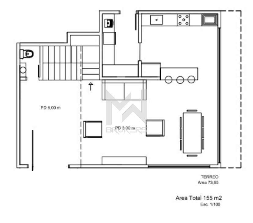 Casa à venda no Pinheirinho: Planta