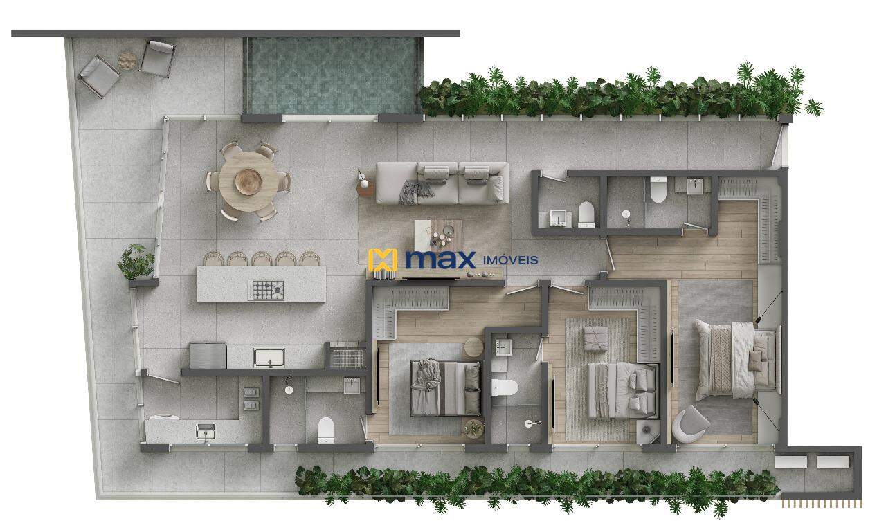 Planta apartamento tipo 04