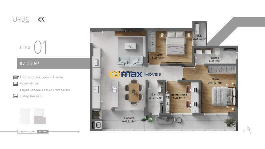 Apartamento tipo 1
