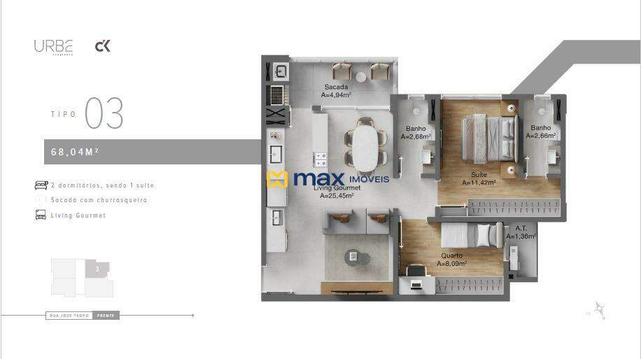 Apartamento tipo 3